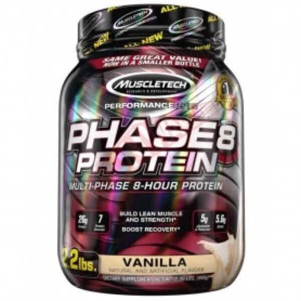 MuscleTech Protein Phase8 2000g, legal food supplement sold by Peak Protocol UK