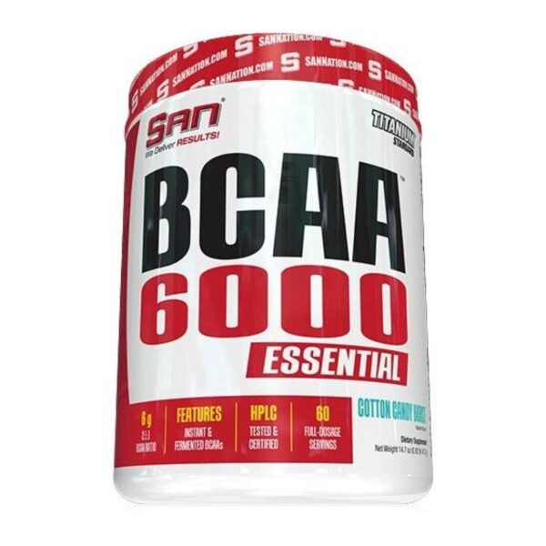 San BCAA 6000 Essential, legal food supplement sold by Peak Protocol UK