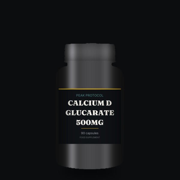Calcium D Glucarate 500mg, legal food supplement sold by Peak Protocol UK