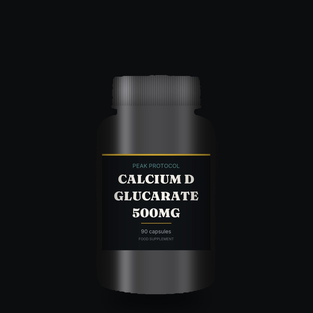 Calcium D Glucarate 500mg, legal food supplement from Peak Protocol UK