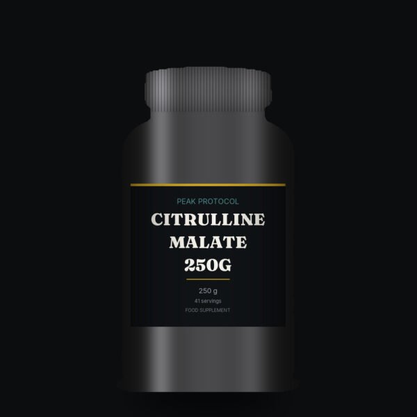 Citrulline Malate 250g, legal food supplement sold by Peak Protocol UK