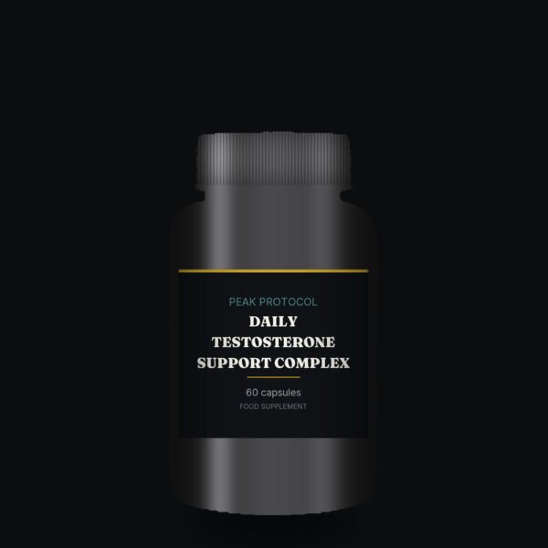 Daily Testosterone Support Complex, legal food supplement sold by Peak Protocol UK