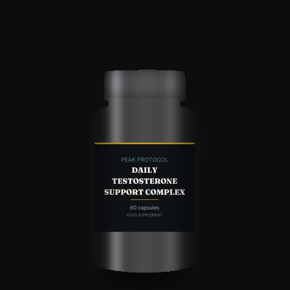 Daily Testosterone Support Complex, legal food supplement from Peak Protocol UK