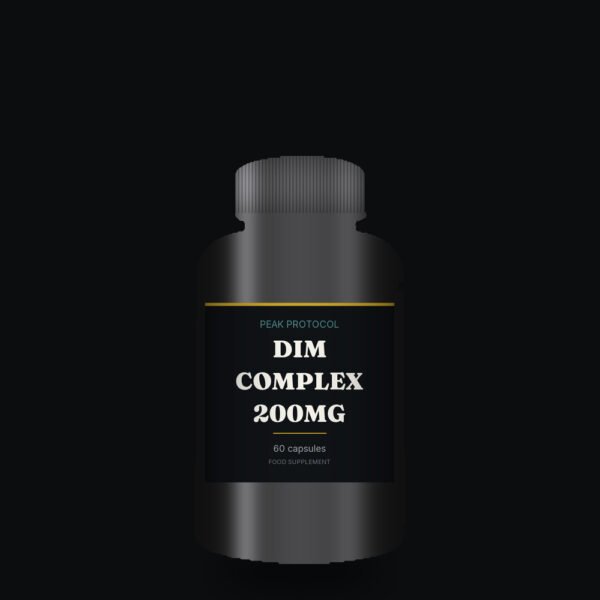 DIM Complex 200mg, legal food supplement sold by Peak Protocol UK