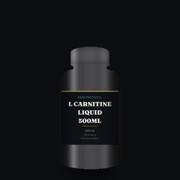 L Carnitine Liquid 500ml, legal food supplement sold by Peak Protocol UK