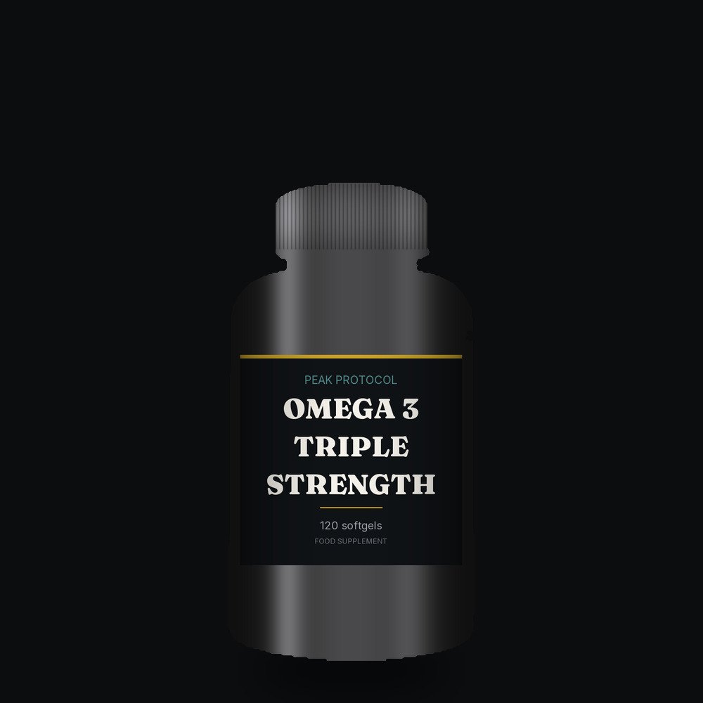 Omega 3 Triple Strength, legal food supplement from Peak Protocol UK