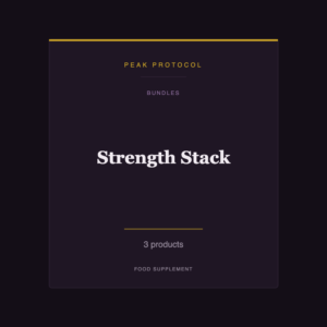 Strength Stack, a bundles food supplement from Peak Protocol, 3 products