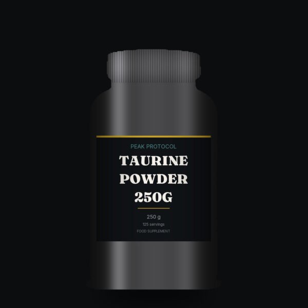 Taurine Powder 250g, legal food supplement sold by Peak Protocol UK