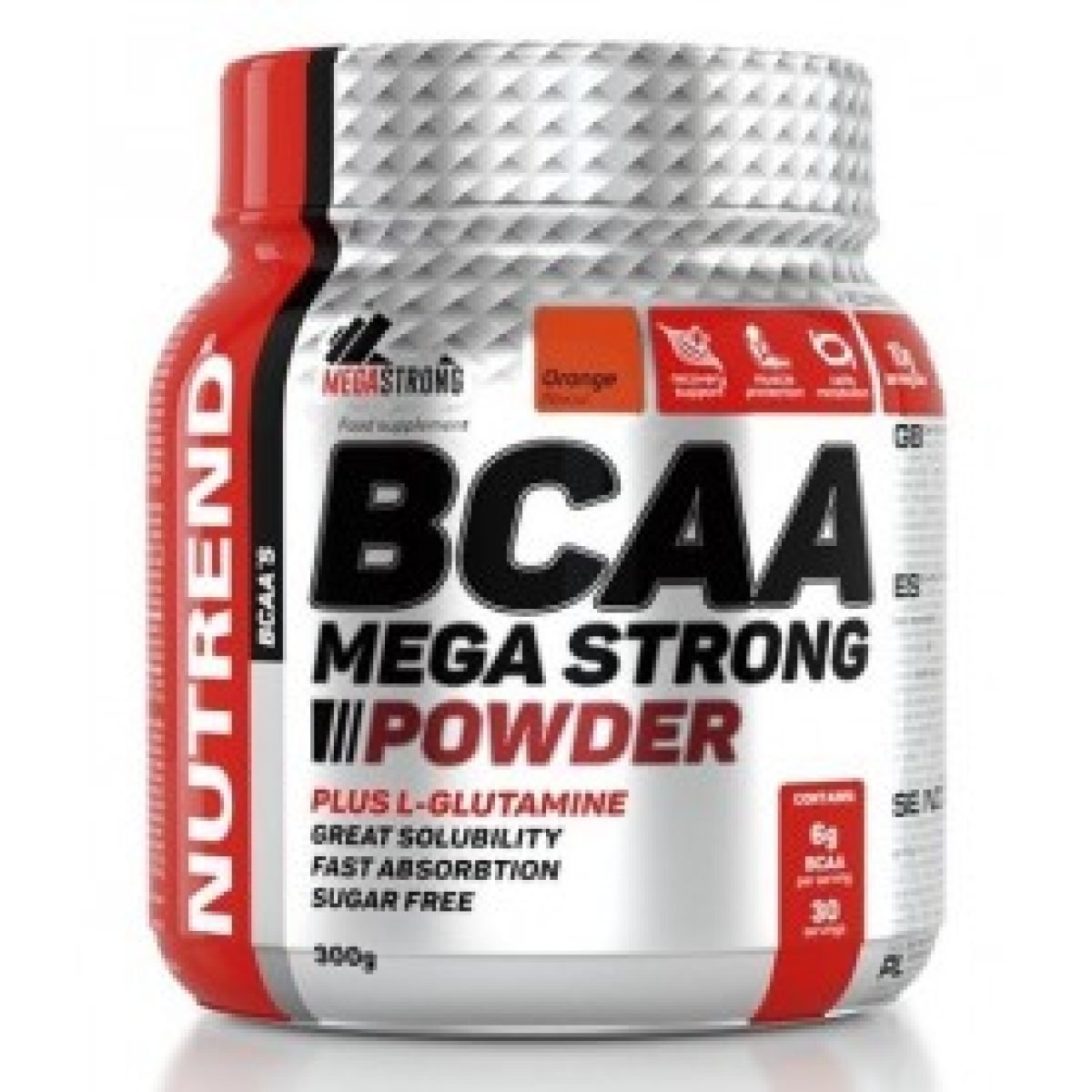 Nutrend BCAA Mega Strong Powder, legal food supplement from Peak Protocol UK