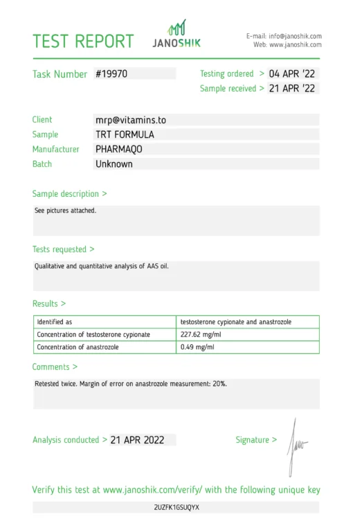 Pharmaqo US, TRT Formula - Image 2
